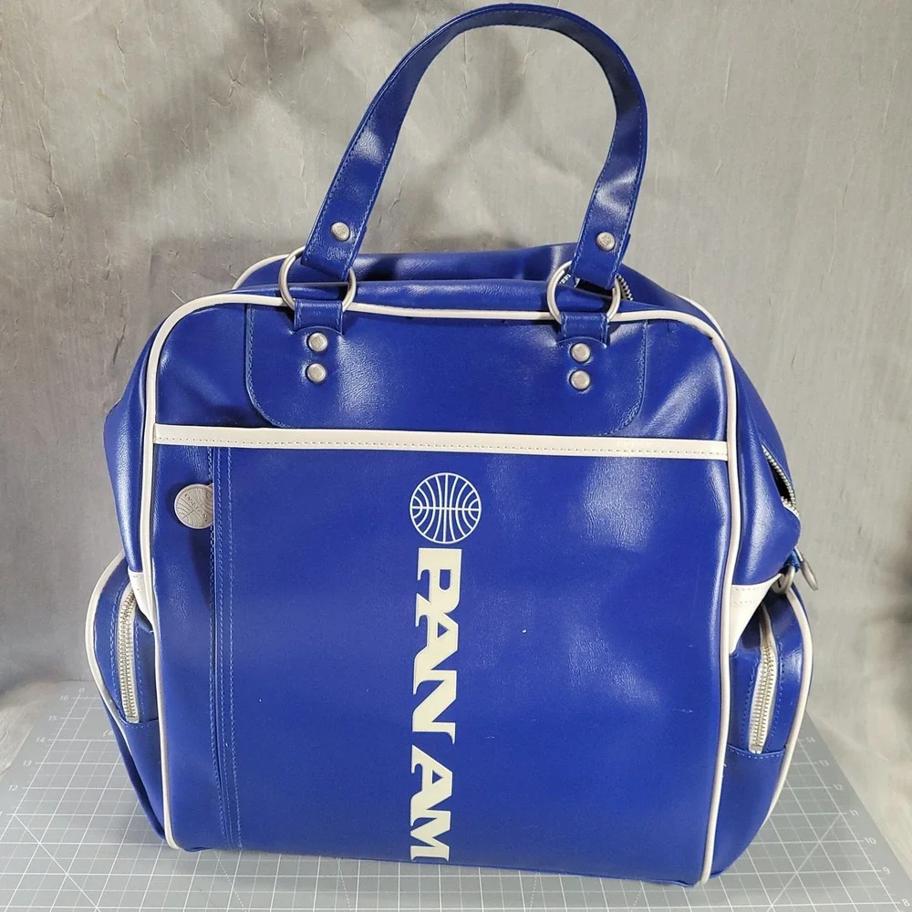 PAN AM Pan American World Airways Blue Travel Flight Bag NOS Licensed Shoulder